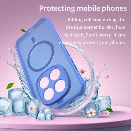 Husa de protectie Techsuit HaloFrost II MagSafe compatibil cu Xiaomi Redmi Note 15 Pro 5G, Albastru Cer