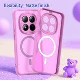 Husa de protectie Techsuit HaloFrost II MagSafe compatibil cu Xiaomi Redmi Note 15 Pro 5G, Roz