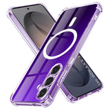Husa de protectie Techsuit Shockproof Clear Silicone MagSafe compatibil cu Samsung Galaxy S26, Transparent