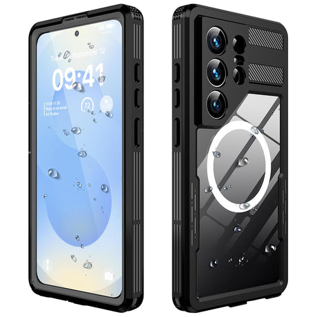 Husa de protectie ShellBox Waterproof IP68 compatibil cu Samsung Galaxy S26 Ultra, Negru