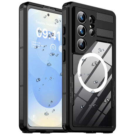 Husa de protectie ShellBox Waterproof IP68 compatibil cu Samsung Galaxy S26 Ultra, Negru