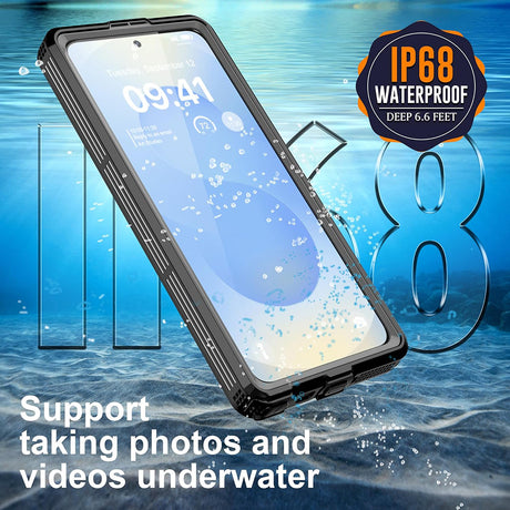 Husa de protectie ShellBox Waterproof IP68 compatibil cu Samsung Galaxy S26 Ultra, Negru