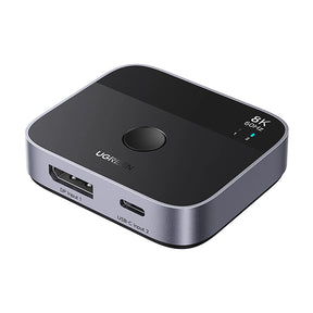 Adaptor Ugreen Adapter (65878), Switch Type-C, DP to Type-C, DP, UHD 4K@240Hz, 3D HDR, Plug&Play, Stable Transmission, Negru