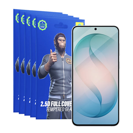 Folie de protectie Blueo 2.5D Silk Full Cover HD Glass (set de 5) compatibil cu Samsung Galaxy S26 Plus, Negru