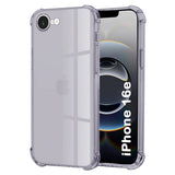 Husa de protectie Techsuit Shockproof Clear Silicone compatibil cu iPhone 16e / iPhone 17e, Negru Fumuriu