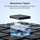 Ugreen Wireless Keyboard K552 (75163) fekete billentyűzet