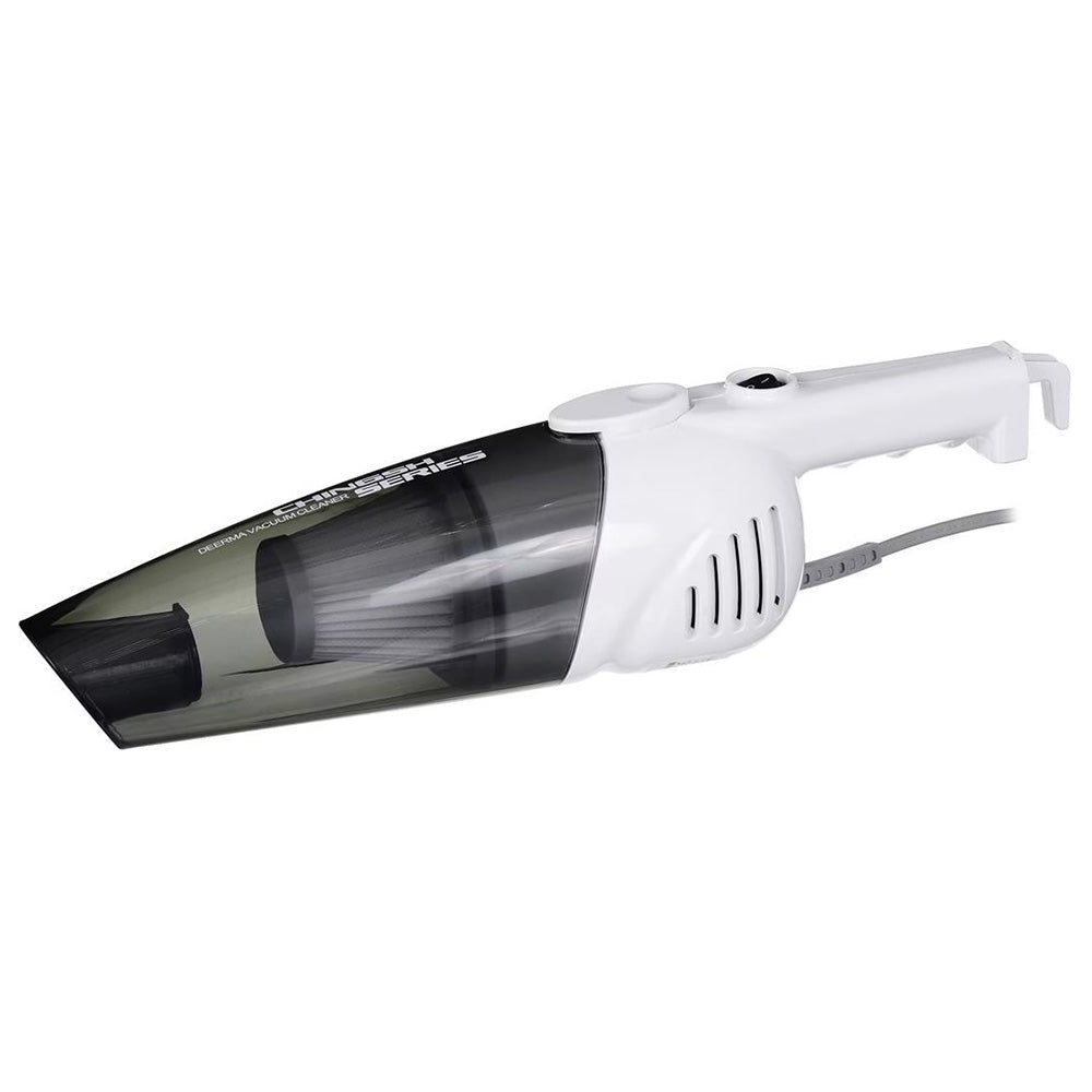 Deerma Corded Vacuum Cleaner (DX118C), 15000Pa, 600W, 86dB, 1.2L, Triple Filtration, 5m Cord Length, Self Standing, Alb
