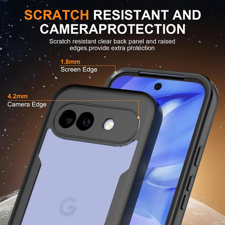 Folie de protectie Techsuit ColorVerse 360 Series + compatibil cu Google Pixel 10a, Negru