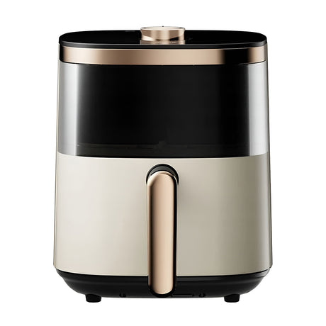 Gadget Deerma Air Fryer (KZ30W), 3L Bowl Capacity, 1200W, 360° Hot Air Circulation, 7 Programs, Timer, Oil-Free Cooking, Auriu