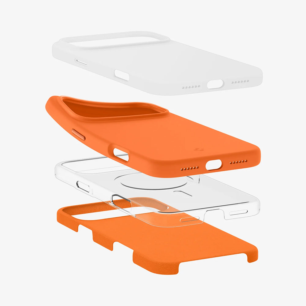 Husa de protectie Spigen Silicone Fit MagSafe compatibil cu iPhone 17 Pro Max, Portocaliu