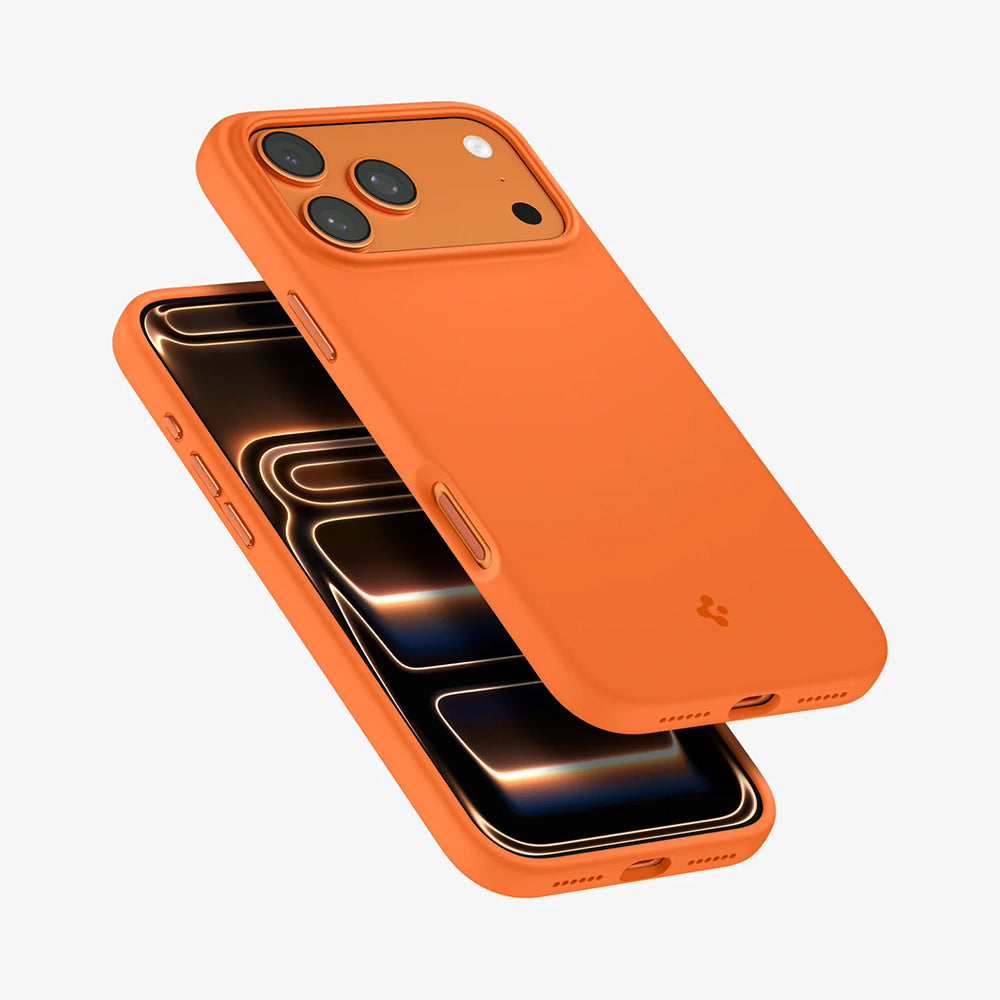 Husa de protectie Spigen Silicone Fit MagSafe compatibil cu iPhone 17 Pro Max, Portocaliu