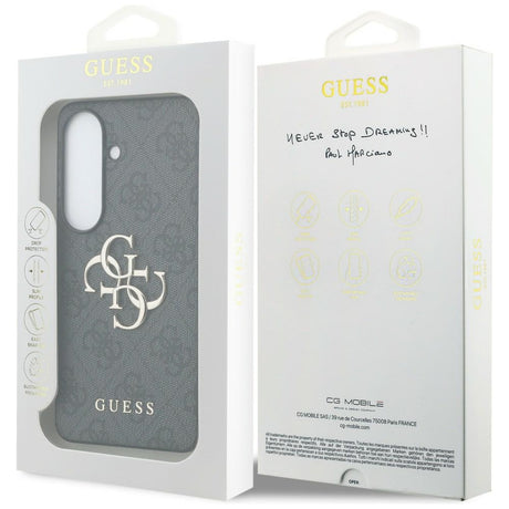 Husa de protectie Guess Hardcase 4G Big Metal Logo (GUHCS26S4GMGGR) compatibil cu Samsung Galaxy S26, Negru
