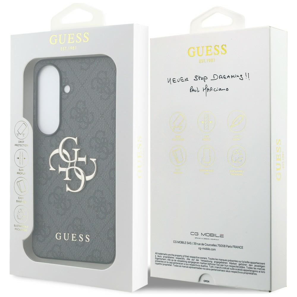 Husa de protectie Guess Hardcase 4G Big Metal Logo (GUHCS26M4GMGGR) compatibil cu Samsung Galaxy S26 Plus, Negru