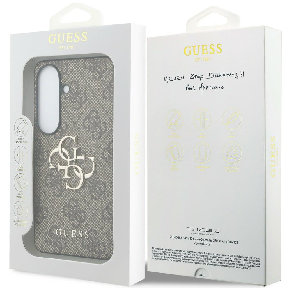 Husa de protectie Guess Hardcase 4G Big Metal Logo (GUHCS26M4GMGBR) compatibil cu Samsung Galaxy S26 Plus, Maro