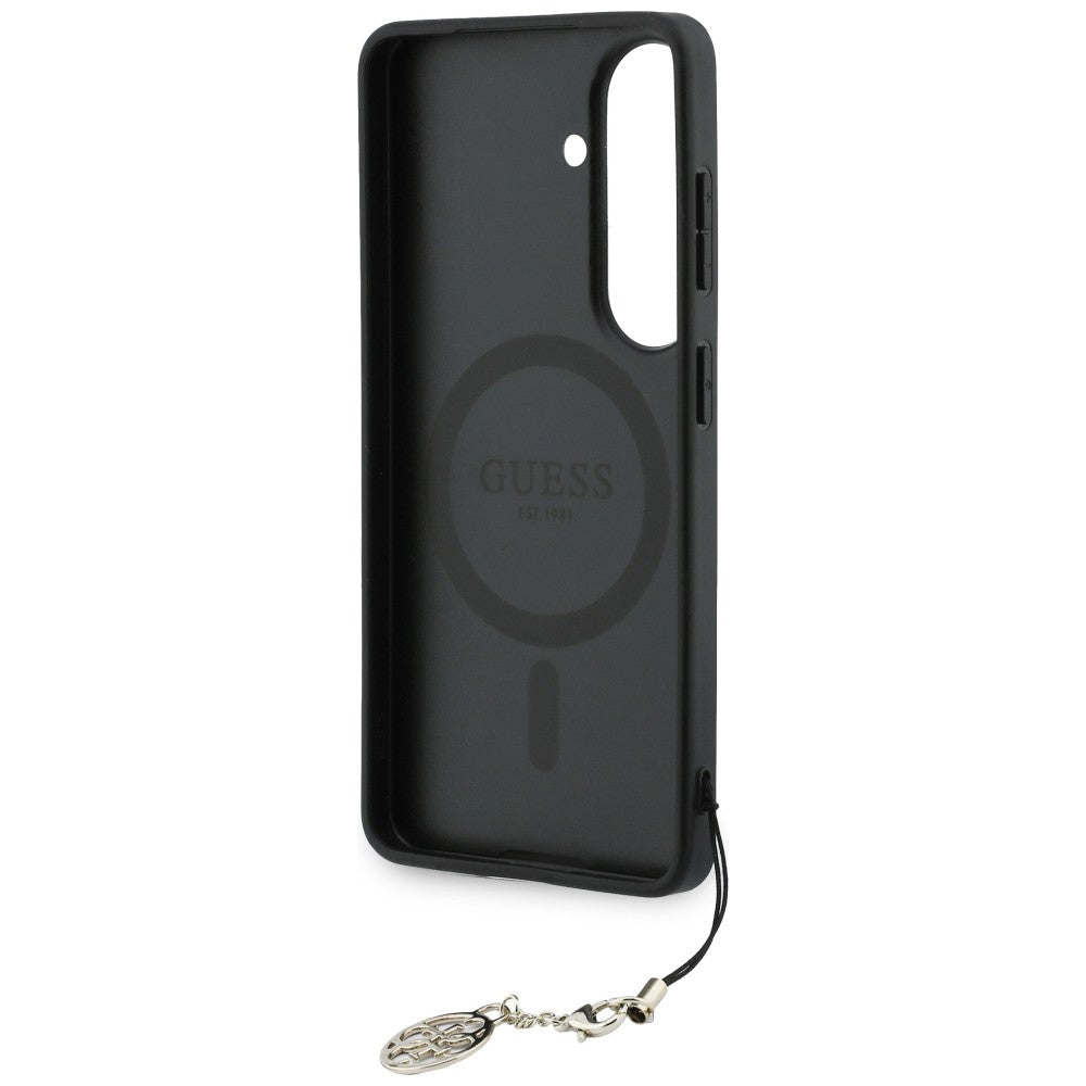 Husa de protectie Guess Hardcase 4G Classic Logo Charm (GUHMS26SGF4GBR) compatibil cu Samsung Galaxy S26, Maro