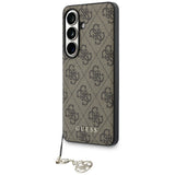 Husa de protectie Guess Hardcase 4G Classic Logo Charm (GUHMS26SGF4GBR) compatibil cu Samsung Galaxy S26, Maro