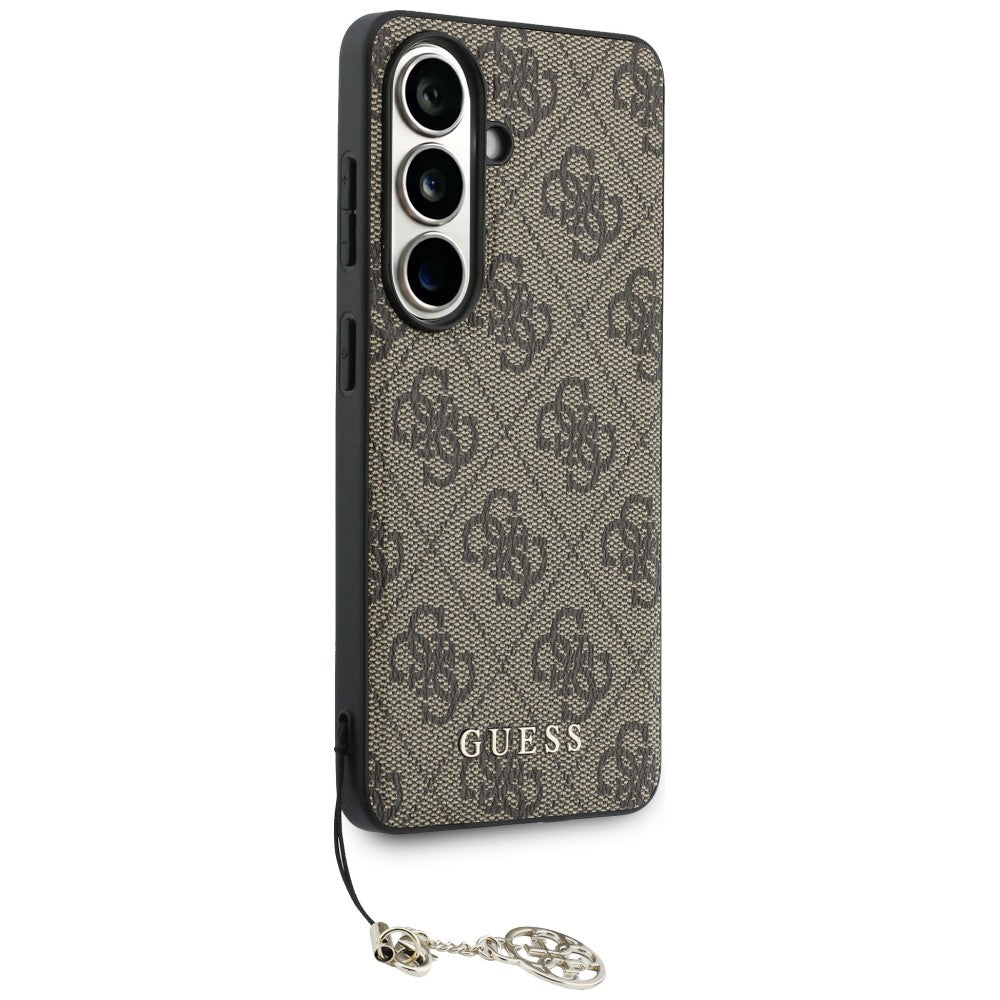 Husa de protectie Guess Hardcase 4G Classic Logo Charm (GUHMS26SGF4GBR) compatibil cu Samsung Galaxy S26, Maro