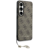 Husa de protectie Guess Hardcase 4G Classic Logo Charm (GUHMS26SGF4GBR) compatibil cu Samsung Galaxy S26, Maro