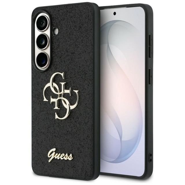 Husa de protectie Guess Fixed Glitter Big 4G Metal Logo (GUHCS26SHG4SGK) compatibil cu Samsung Galaxy S26, Negru