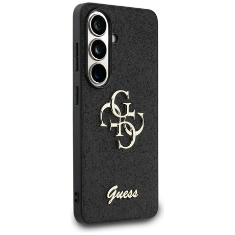 Husa de protectie Guess Fixed Glitter Big 4G Metal Logo (GUHCS26SHG4SGK) compatibil cu Samsung Galaxy S26, Negru