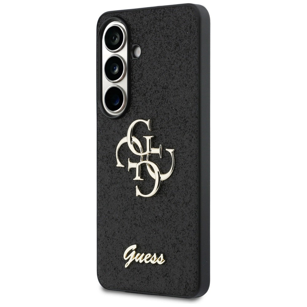Husa de protectie Guess Fixed Glitter Big 4G Metal Logo (GUHCS26SHG4SGK) compatibil cu Samsung Galaxy S26, Negru
