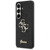 Husa de protectie Guess Fixed Glitter Big 4G Metal Logo (GUHCS26SHG4SGK) compatibil cu Samsung Galaxy S26, Negru