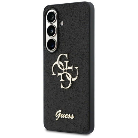 Husa de protectie Guess Fixed Glitter Big 4G Metal Logo (GUHCS26SHG4SGK) compatibil cu Samsung Galaxy S26, Negru
