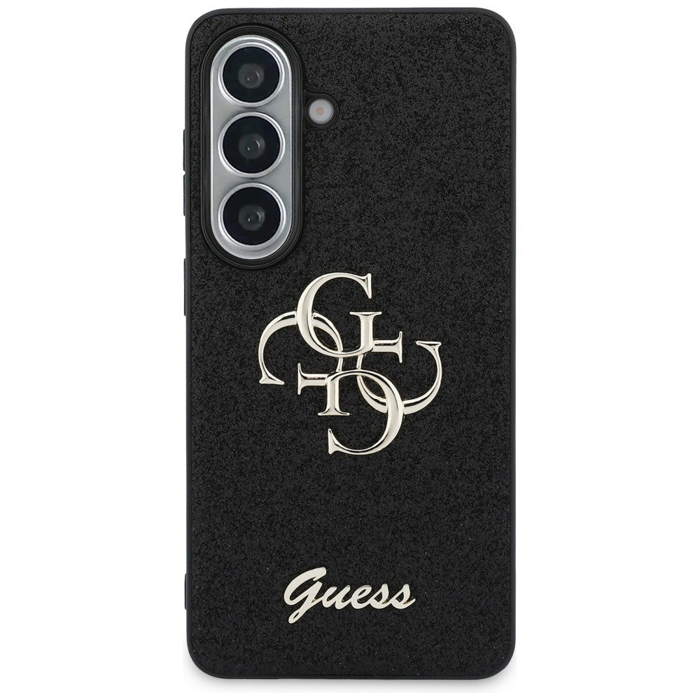 Husa de protectie Guess Fixed Glitter Big 4G Metal Logo (GUHCS26SHG4SGK) compatibil cu Samsung Galaxy S26, Negru