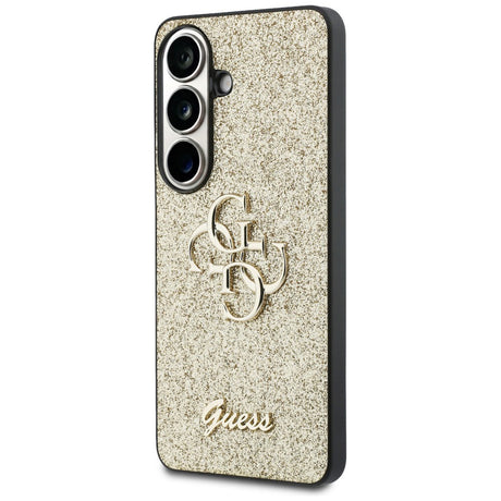 Husa de protectie Guess Fixed Glitter Big 4G Metal Logo (GUHCS26SHG4SGD) compatibil cu Samsung Galaxy S26, Auriu