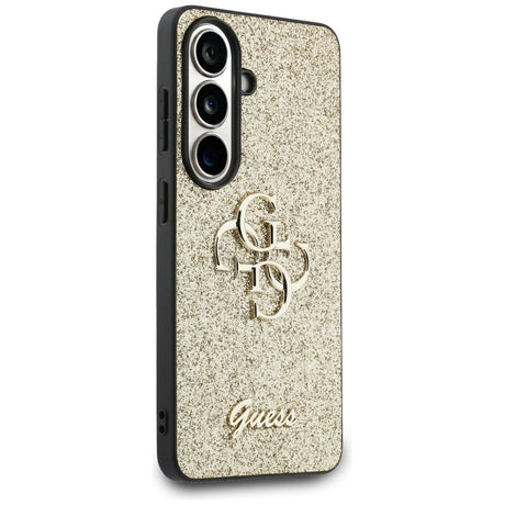 Husa de protectie Guess Fixed Glitter Big 4G Metal Logo (GUHCS26SHG4SGD) compatibil cu Samsung Galaxy S26, Auriu