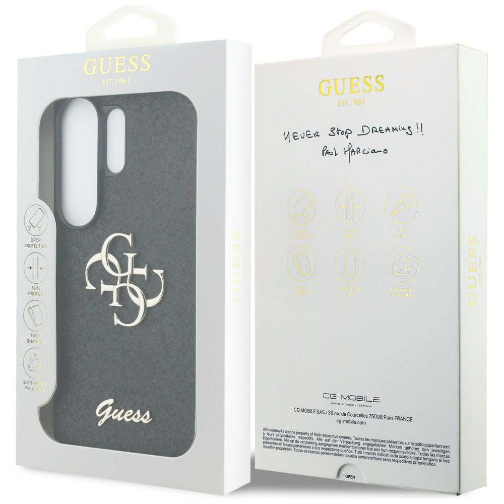 Husa de protectie Guess Fixed Glitter Big 4G Metal Logo (GUHCS26LHG4SGK) compatibil cu Samsung Galaxy S26 Ultra, Negru