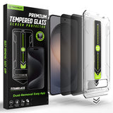 Folie de protectie Techsuit TitanGlass CrystalHD (set de 2) compatibil cu Samsung Galaxy S26, Privacy