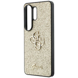 Husa de protectie Guess Fixed Glitter Big 4G Metal Logo (GUHCS26LHG4SGD) compatibil cu Samsung Galaxy S26 Ultra, Auriu