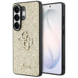 Husa de protectie Guess Fixed Glitter Big 4G Metal Logo (GUHCS26LHG4SGD) compatibil cu Samsung Galaxy S26 Ultra, Auriu
