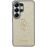 Husa de protectie Guess Fixed Glitter Big 4G Metal Logo (GUHCS26LHG4SGD) compatibil cu Samsung Galaxy S26 Ultra, Auriu