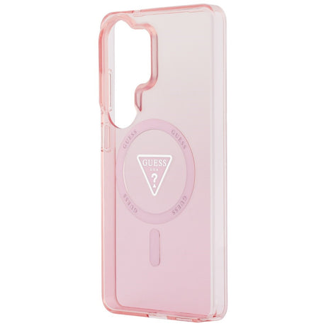 Husa de protectie Guess IML Gradient Triangle MagSafe (GUHMS26LHGTMLCGP) compatibil cu Samsung Galaxy S26 Ultra, Roz