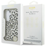 Husa de protectie Guess IML Leopard Print Triangle MagSafe (GUHMS26SHLEGTGLK) compatibil cu Samsung Galaxy S26, Negru