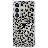 Husa de protectie Guess IML Leopard Print Triangle MagSafe (GUHMS26LHLEGTGLK) compatibil cu Samsung Galaxy S26 Ultra, Negru
