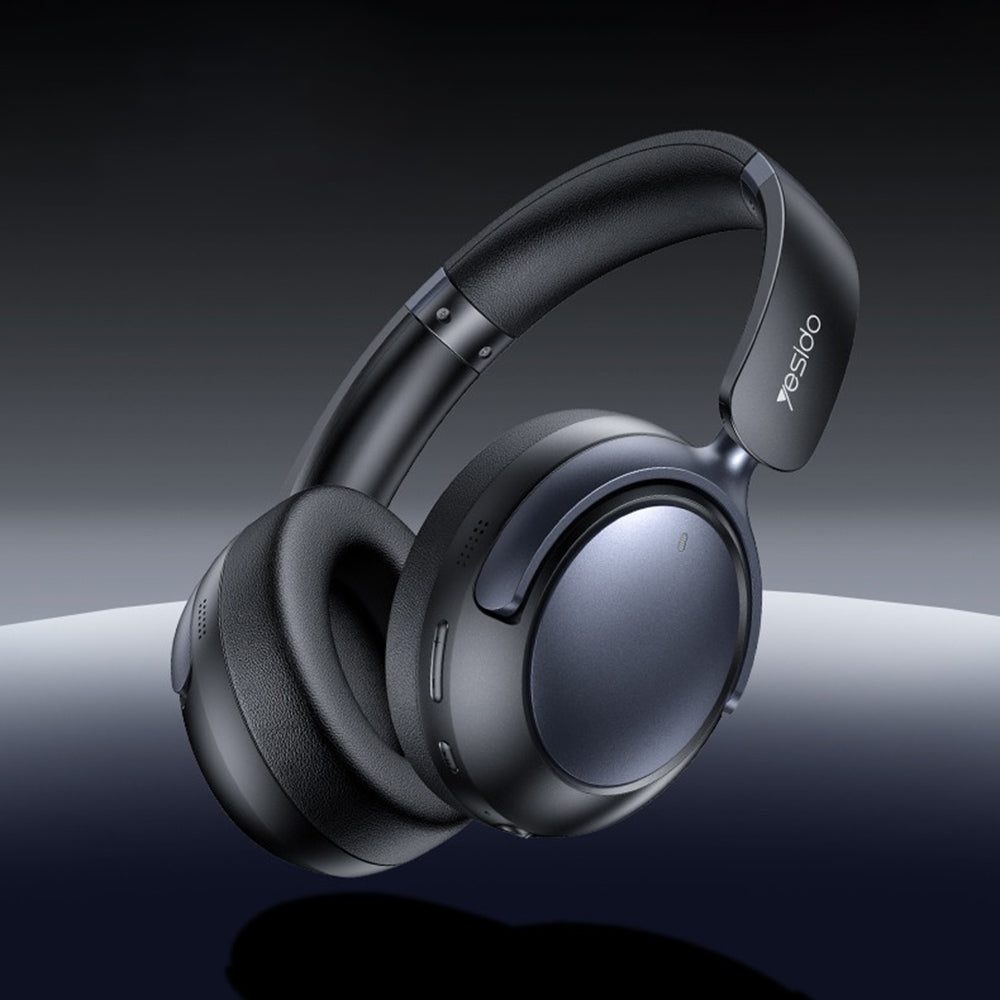 Casti Yesido Wireless (EP07), with Bluetooth V5.3, Hybrid Noise Cancelling, ENC, 500mAh, Negru