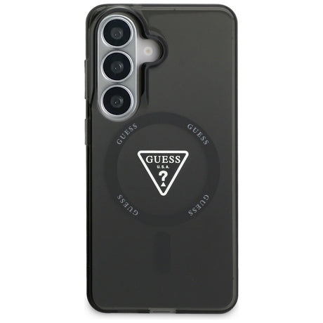 Husa de protectie Guess IML Gradient Triangle MagSafe (GUHMS26SHGTMLCGK) compatibil cu Samsung Galaxy S26, Negru