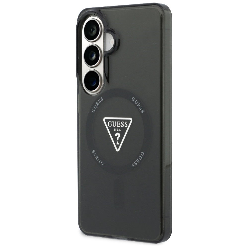 Husa de protectie Guess IML Gradient Triangle MagSafe (GUHMS26SHGTMLCGK) compatibil cu Samsung Galaxy S26, Negru