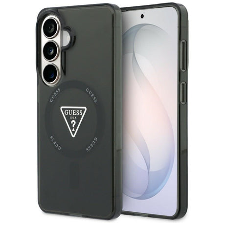 Husa de protectie Guess IML Gradient Triangle MagSafe (GUHMS26SHGTMLCGK) compatibil cu Samsung Galaxy S26, Negru