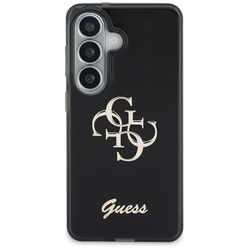 Husa de protectie Guess IML Big Metal 4G Script (GUHCS26S5HC4MLSK) compatibil cu Samsung Galaxy S26, Negru