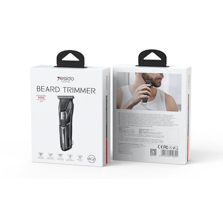 Yesido Beard Trimmer (MG21), Type-C, 5500RPM, 900mAh, Negru
