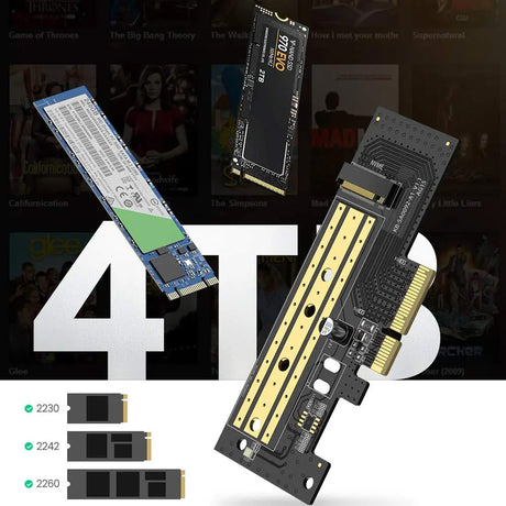 Stocare Ugreen Expansion Card CM302 (70503), M.2 NVME to PCIe 3.0 X4 Adapter, PCI-E x4/x8/x16 Slots, 32Gbps, Negru