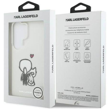 Husa de protectie Karl Lagerfeld IML compatibil cu Samsung Galaxy S26 Ultra, Alb