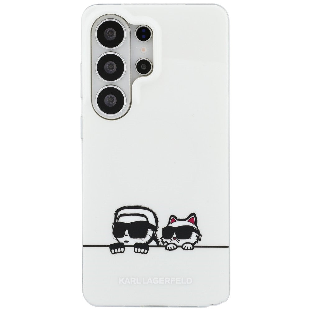 Husa de protectie Karl Lagerfeld IML K&C Peekaboo Logo MagSafe (KLHMS26L6HPKACH) compatibil cu Samsung Galaxy S26 Ultra, Alb