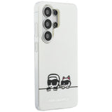 Husa de protectie Karl Lagerfeld IML K&C Peekaboo Logo MagSafe (KLHMS26L6HPKACH) compatibil cu Samsung Galaxy S26 Ultra, Alb