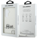 Husa de protectie Karl Lagerfeld IML K&C Peekaboo Logo MagSafe (KLHMS26S6HPKACH) compatibil cu Samsung Galaxy S26, Alb