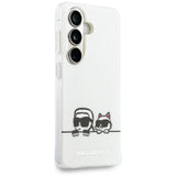 Husa de protectie Karl Lagerfeld IML K&C Peekaboo Logo MagSafe (KLHMS26S6HPKACH) compatibil cu Samsung Galaxy S26, Alb